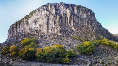 دره منشور های بازالتی قیرمیزیلیخ در آواجیق ماکو Volcanic Basalt Columns avajig Maku